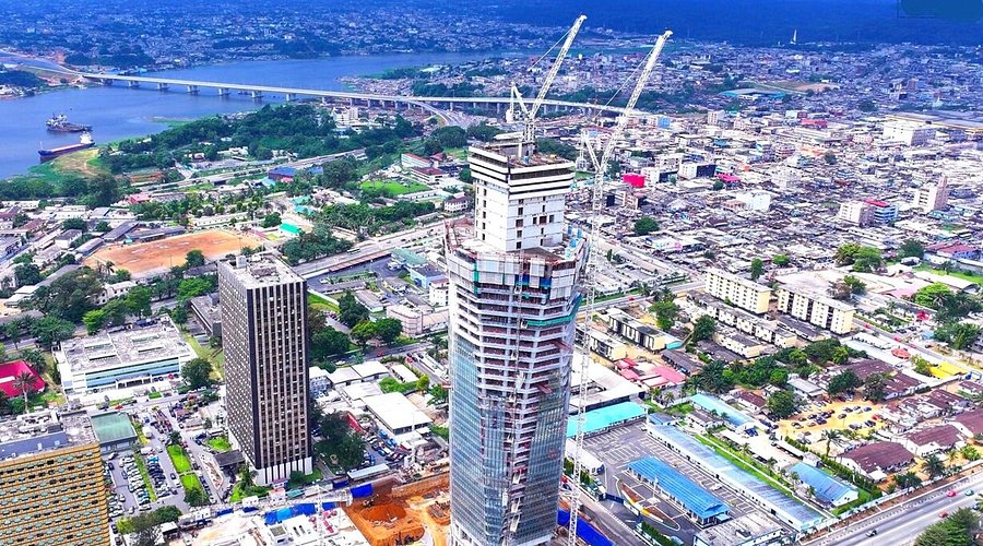 Chantier de construction BTP en Afrique de l'Ouest